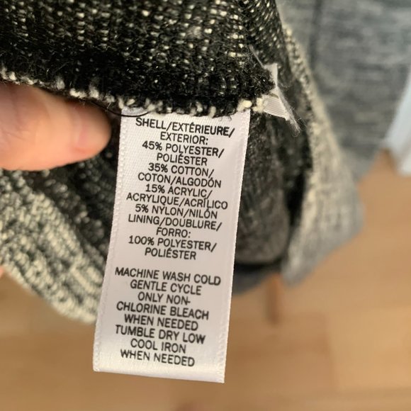 LOFT Work Dress, Size 4. Black & White Heather. EUC - Picture 4 of 4